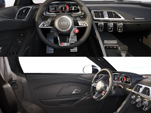 Audi R8 Spyder 2021 cr 3D 모델