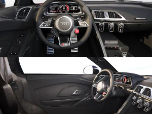 Audi R8 Spyder 2021 cr 3D Model