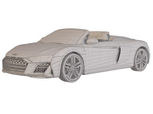 Audi R8 Spyder 2021 or 3D 모델