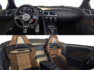 Audi R8 Spyder 2021 or 3D 모델