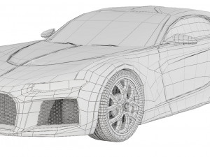 Bugatti Atlantic 2020 3D Model
