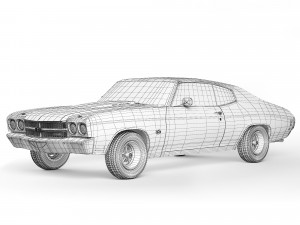 Chevrolet Chevelle SS 454 1970 3D Model