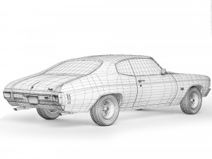 Chevrolet Chevelle SS 454 1970 3D Model