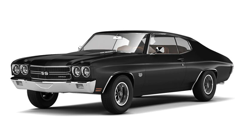 1970 シボレー・シェベル SS 454 - モトリークルー　シリーズ04 シボレー シェベル SS 454 1970 3Dモデル in 古い車 461898 | 3DExport
