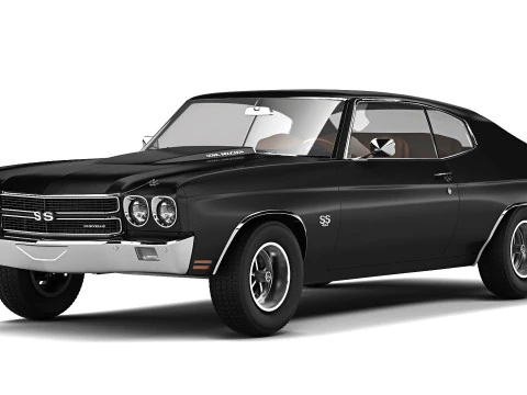 雪佛兰 Chevelle SS 454 1970 3D 模型