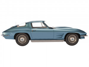 Chevrolet Corvette Stingray C2 1963 3D Model