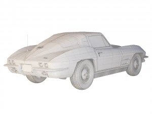 Chevrolet Corvette Stingray C2 1963 3D Model