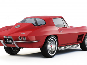 Chevrolet Corvette Stingray C2 1967 3D मॉडल
