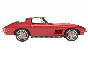 Chevrolet Corvette Stingray C2 1967 3D मॉडल