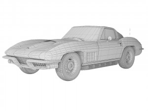 Chevrolet Corvette Stingray C2 1967 3D मॉडल