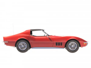 Chevrolet Corvette Stingray C3 1969 3D Model