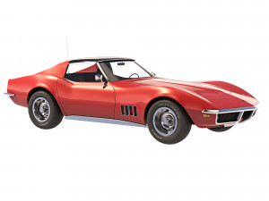 Chevrolet Corvette Stingray C3 1969 3D मॉडल