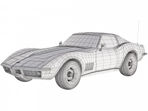 Chevrolet Corvette Stingray C3 1969 3D मॉडल