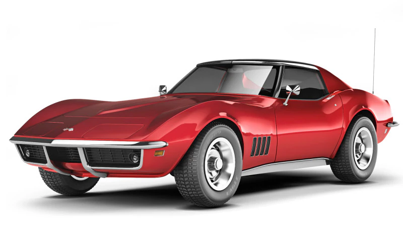 Chevrolet Corvette Stingray C3 1969 3D Model .c4d .max .obj .3ds .fbx .stl .blend 