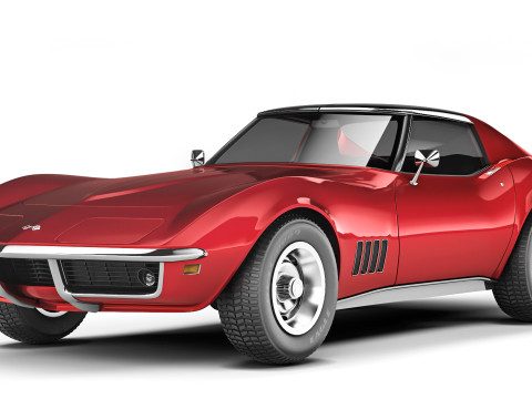 Chevrolet Corvette Stingray C3 1969 3D 模型