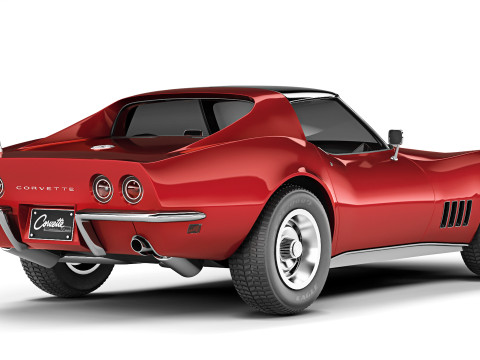 Chevrolet Corvette Stingray C3 1969 3D मॉडल
