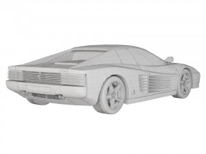Ferrari 512 TR 1991 3D Model