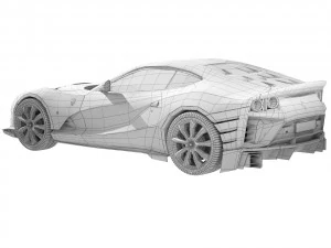 Ferrari 812 Competizione 2022 3D Model