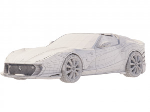 Ferrari 812 Competizione A 2022 Modelo 3D