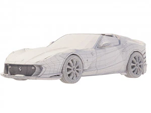 Ferrari 812 Rekabet&ccedil;i A 2022 3D Model