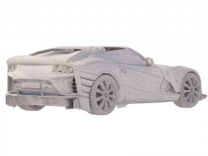 Ferrari 812 Rekabet&ccedil;i A 2022 3D Model