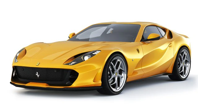 Ferrari 812 Superfast 2017 3D Model .c4d .max .obj .3ds .fbx .stl .blend 