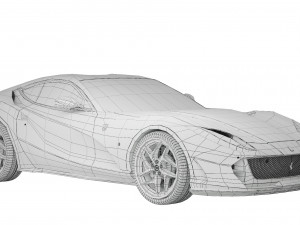 Ferrari 812 Superfast 2017 3D Model