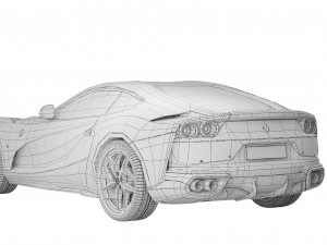 Ferrari 812 Superfast 2017 3D Model