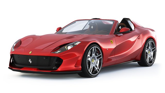Ferrari 812 Superfast GTS 3D 模型 .c4d .max .obj .3ds .fbx .stl .blend 