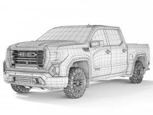 GMC Sierra AT4 2019 3D Model