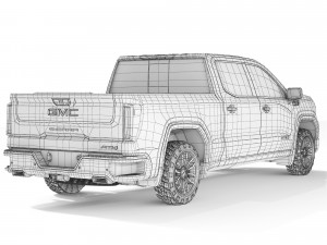 GMC Sierra AT4 2019 3D मॉडल
