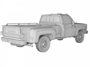 GMC Sierra Classic 350 1979 3D 모델