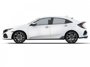 Honda Civic Hatchback 2017 Model 3D