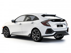 Honda Civic Hatchback 2017 Model 3D