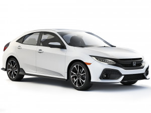 Honda Civic Hatchback 2017 Model 3D