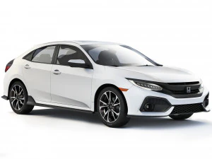 Honda Civic Hatchback 2017 3D Model
