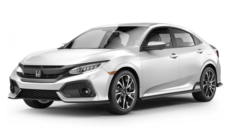 Honda Civic Hatchback 2017 3D Model .c4d .max .obj .3ds .fbx .stl .blend