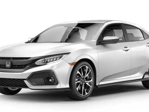 Honda Civic Hatchback 2017 3D Model