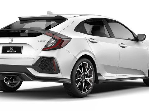 Honda Civic Hatchback 2017 Model 3D