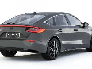 Honda Civic hatchback 2022 3D Model