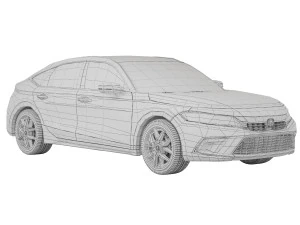 Honda Civic hatchback 2022 3D Model