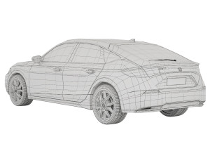 Honda Civic hatchback 2022 Model 3D