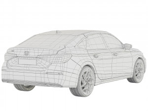 Honda Civic sedan 2022 3Dモデル