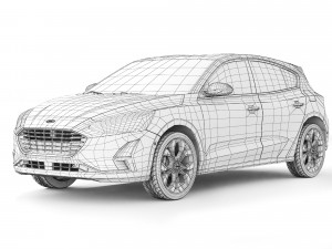 Focus 10 Ecoboost 2018 3D-Modell