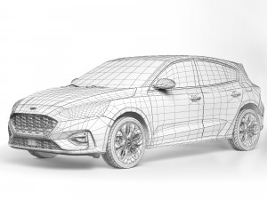 Focus ST Line 2020 3D Модель