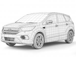 Kuga 2018 3D Model