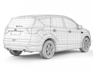 Kuga 2018 3D Model