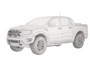 Ranger Raptor V8 2020 3D Model