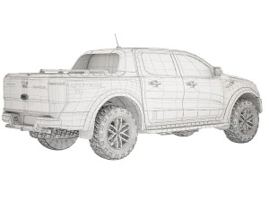 Ranger Raptor V8 2020 3D Model