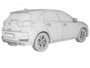 Hyundai i30 N-line 2019 3D Model